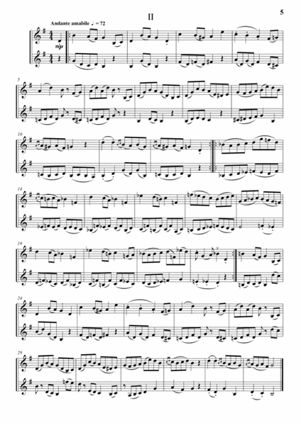 Three Page Sonata No. 2 (for 2 Clarinets)