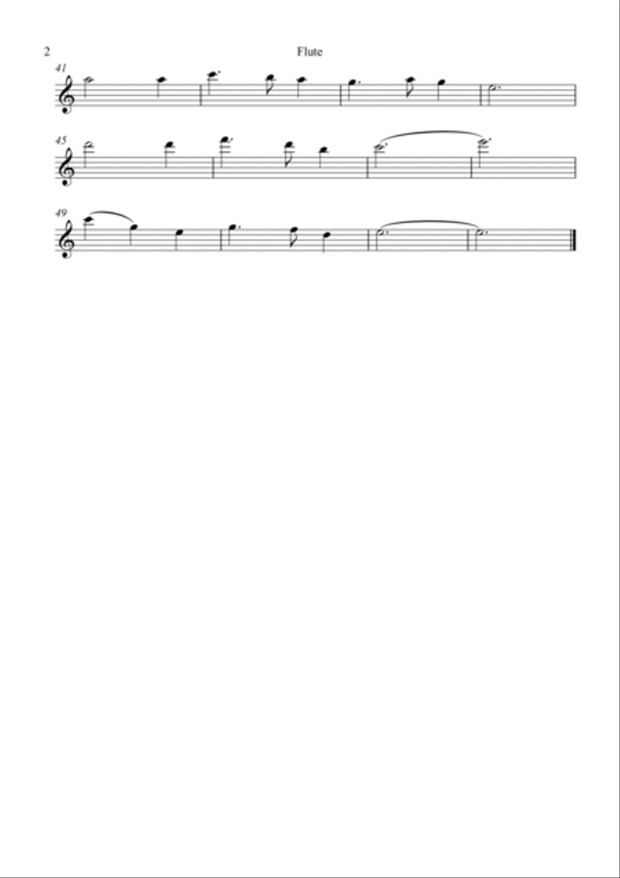 Franz Gruber - Silent Night (Flute and Tuba Duet) Small Ensemble scores gallery preview page 5