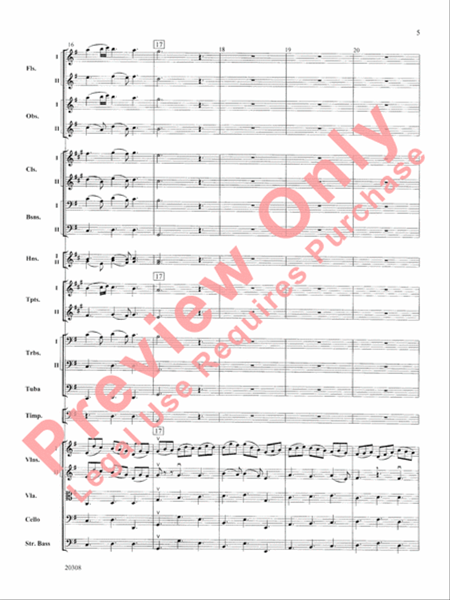 Jesu, Joy of Man's Desiring Full Orchestra scores gallery preview page 6