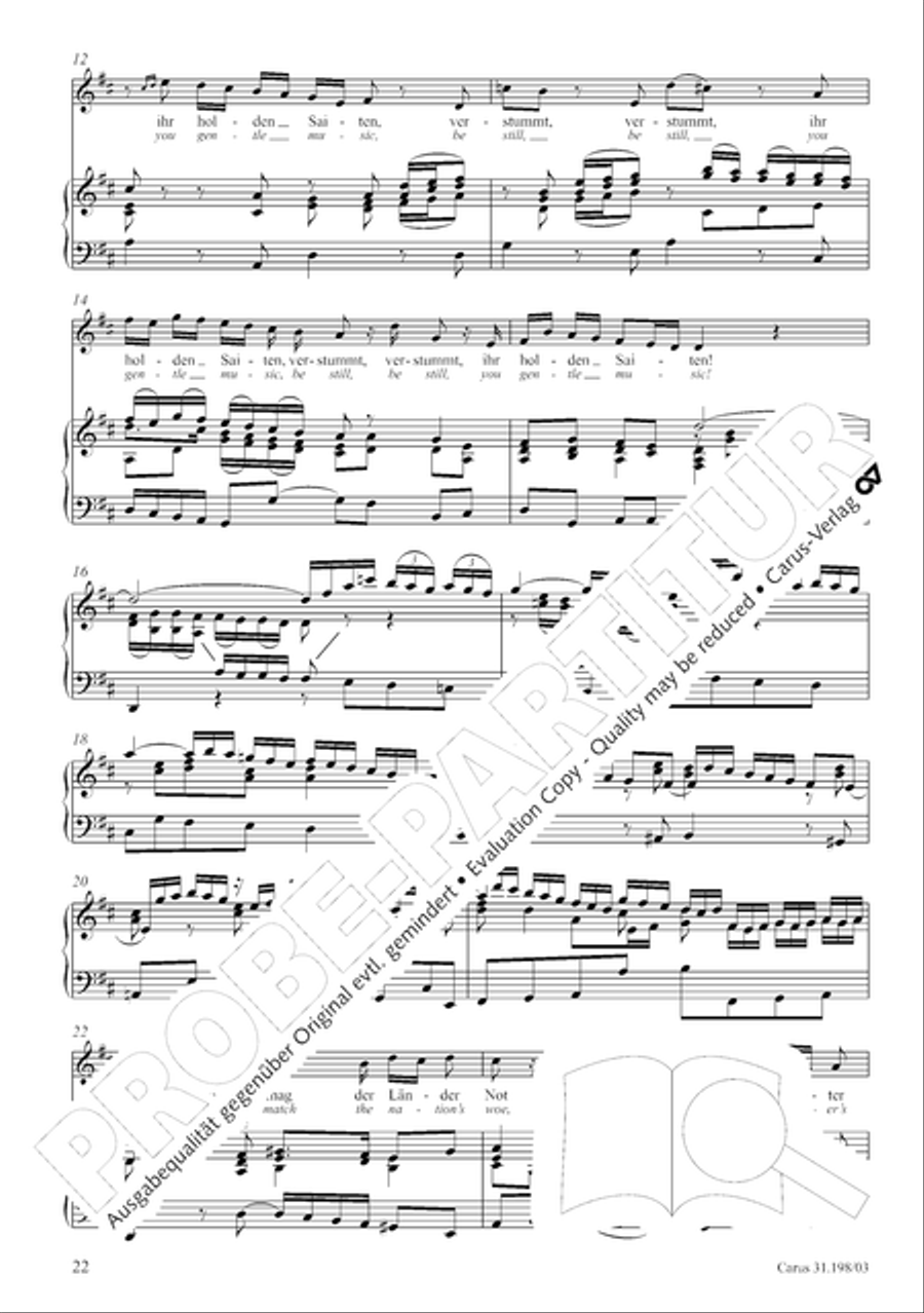 Let, Princess, let but one more ray (Lass, Furstin, lass noch einen Strahl) 4-Part scores gallery preview page 23