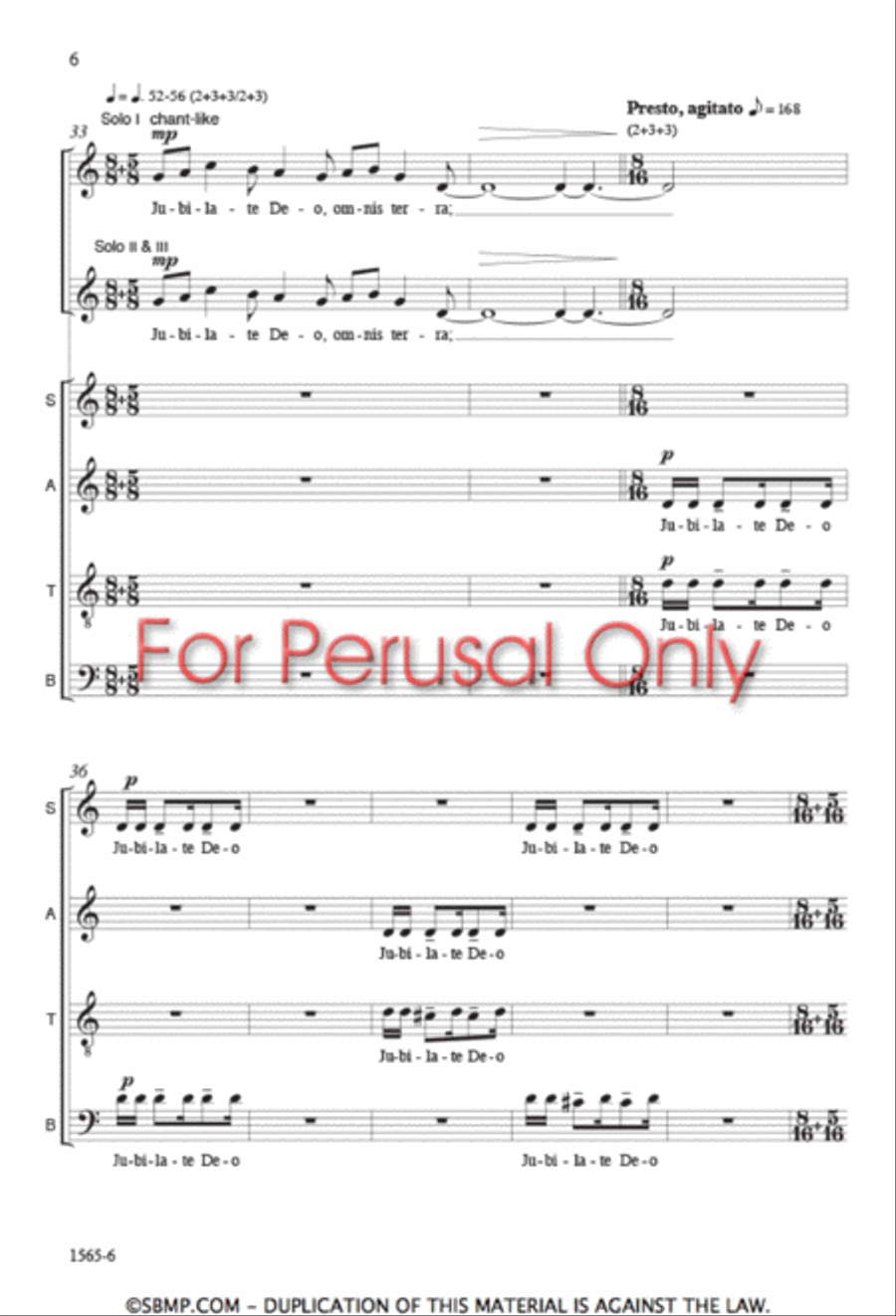 Benedicamus Domino 4-Part scores gallery preview page 5