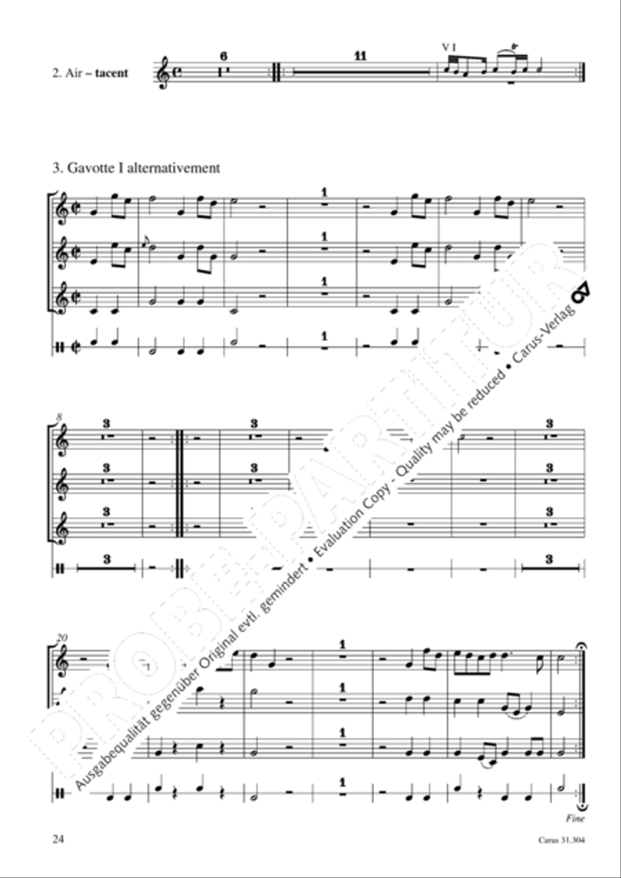 Bach for Brass 4: Works for orchestra Collection / Songbook scores gallery preview page 25