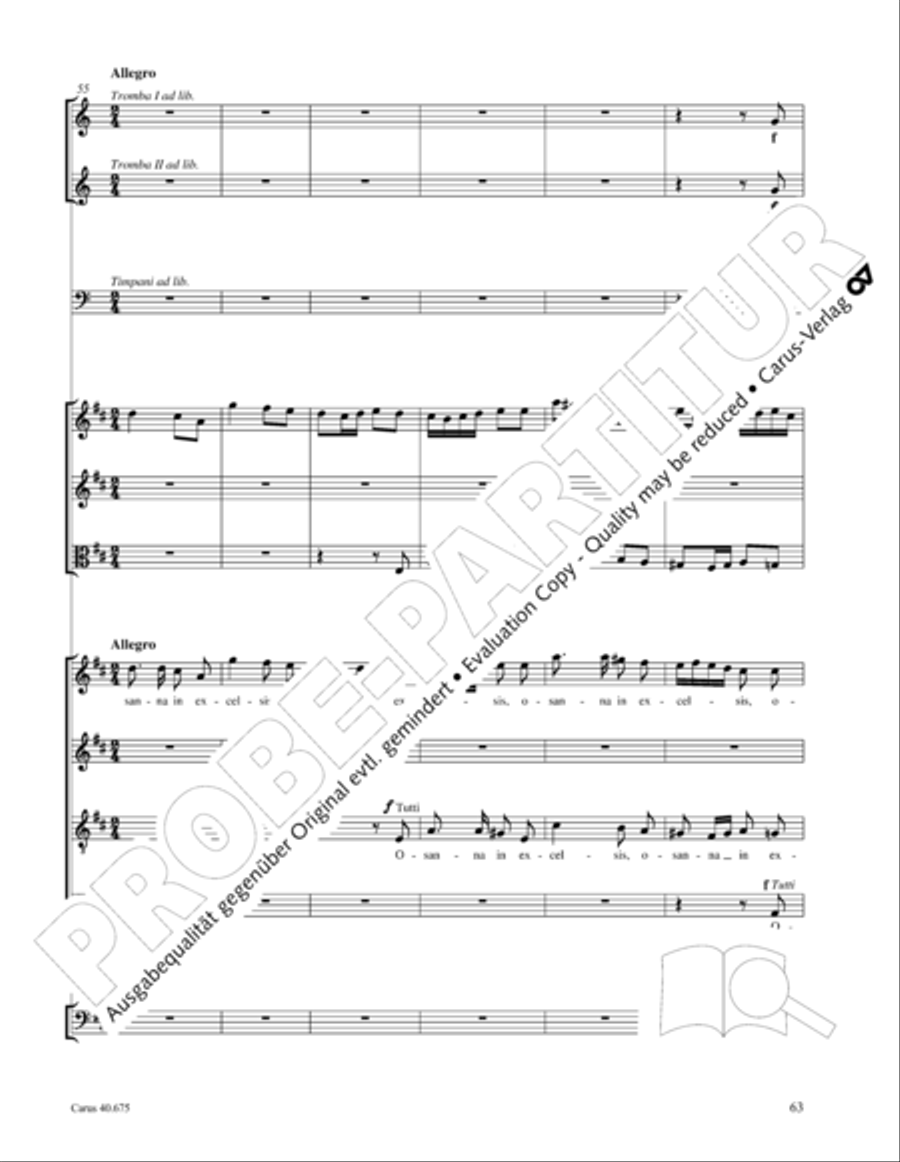 Mass in G Major STB scores gallery preview page 76