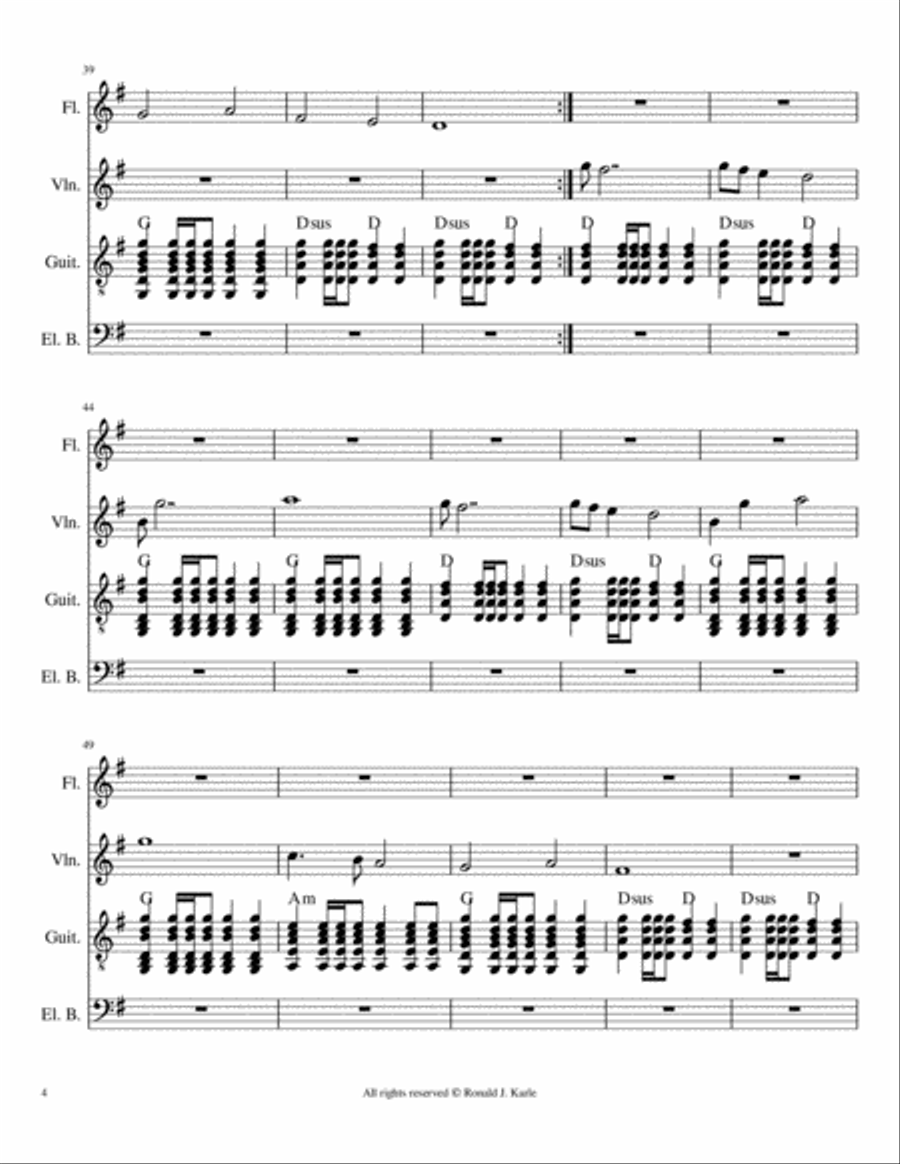 Time of Our Own Small Ensemble scores gallery preview page 4