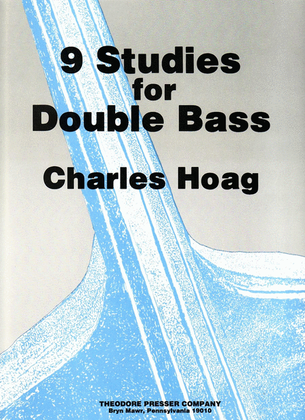 Book cover for 9 Studies For Double Bass