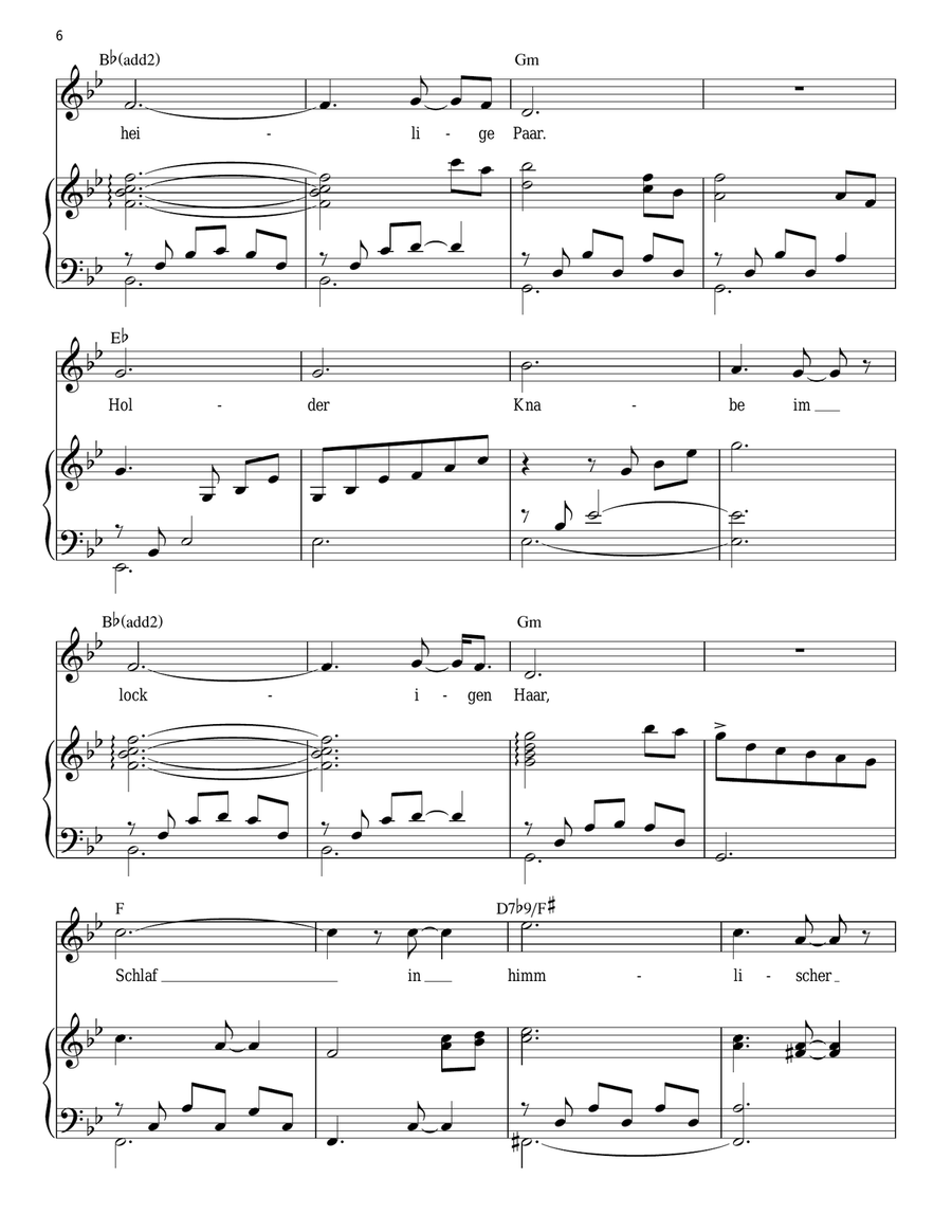 Silent Night Piano Solo scores gallery preview page 6