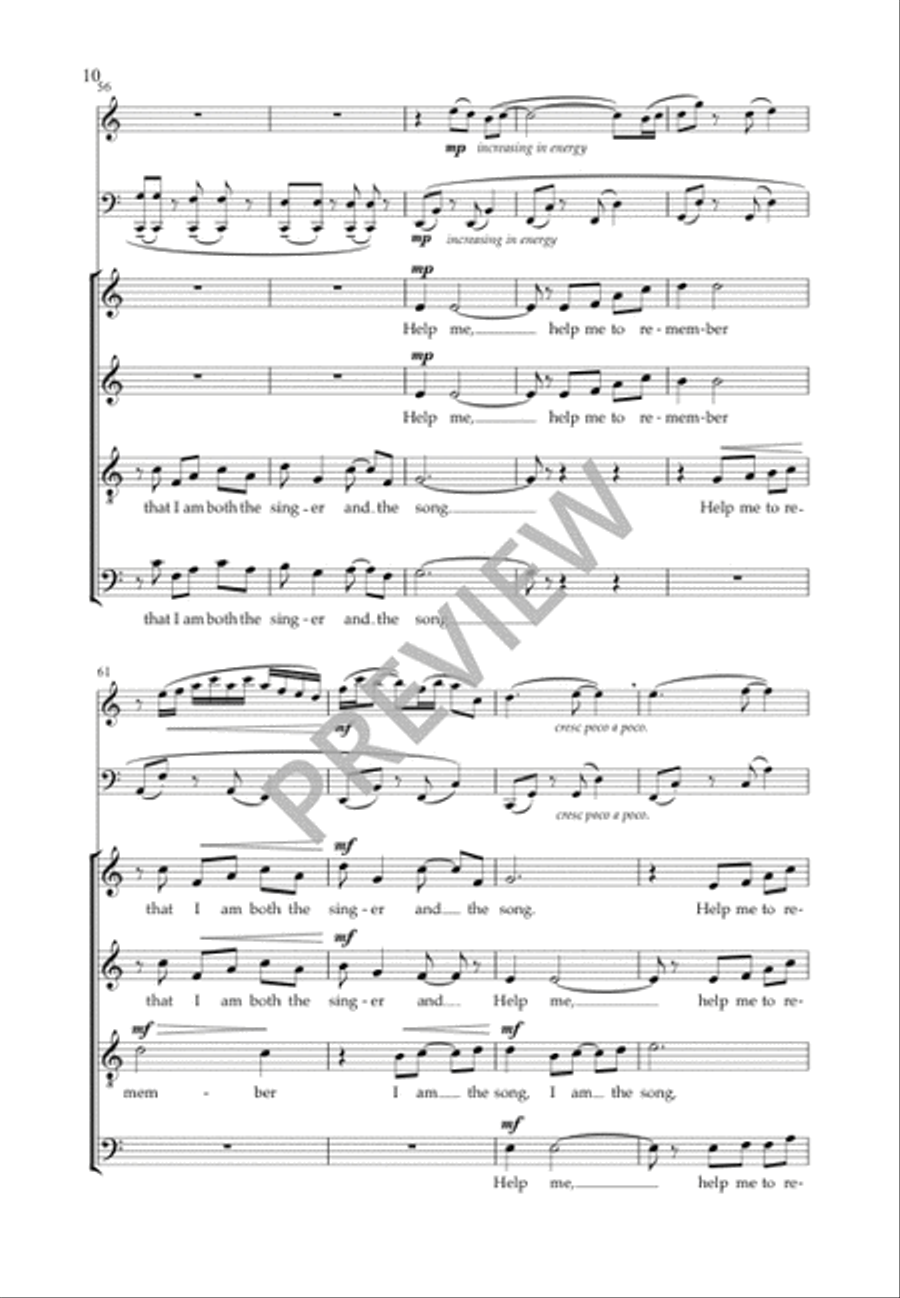 Remembering Remembering 4-Part scores gallery preview page 11