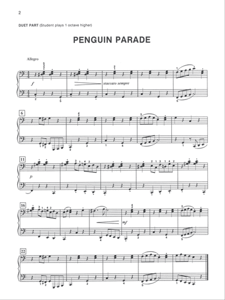 Alfred's Basic Piano Course Duet Book, Level 3 Piano Method scores gallery preview page 2