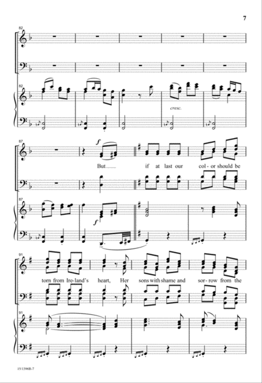 Three Irish Folk Songs Divisi scores gallery preview page 7