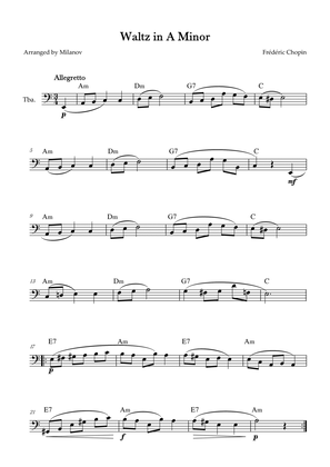 Waltz in A Minor | B. 150, Op. Posth. | Chopin | Tuba | Chords
