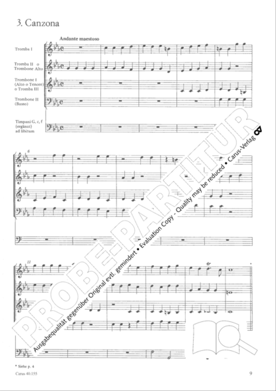 Funeral music of Queen Mary 4-Part scores gallery preview page 10
