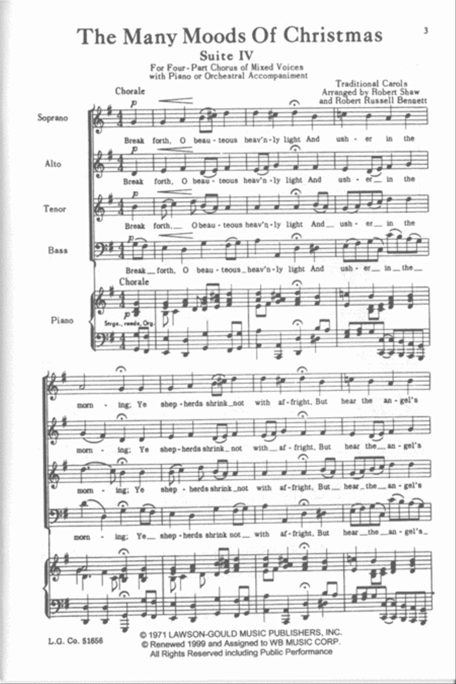 The Many Moods of Christmas 4-Part scores gallery preview page 2