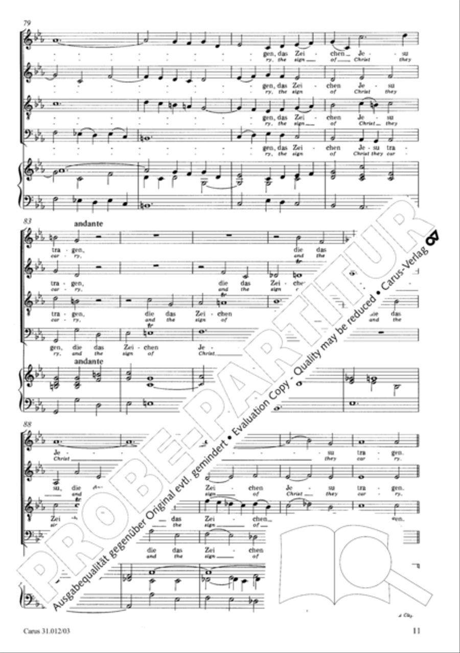 Weeping, crying, sorrow, sighing (Weinen, Klagen, Sorgen, Zagen) ATB scores gallery preview page 12