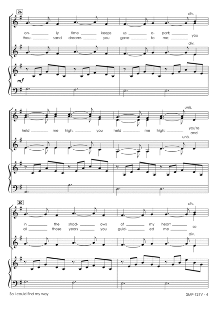 So I Could Find My Way SSAA scores gallery preview page 6