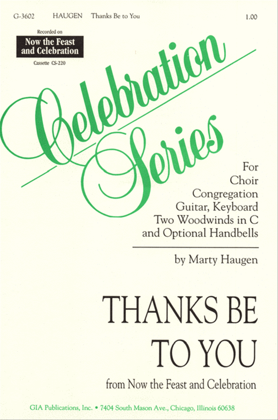 Thanks Be to You 4-Part scores gallery preview page 1