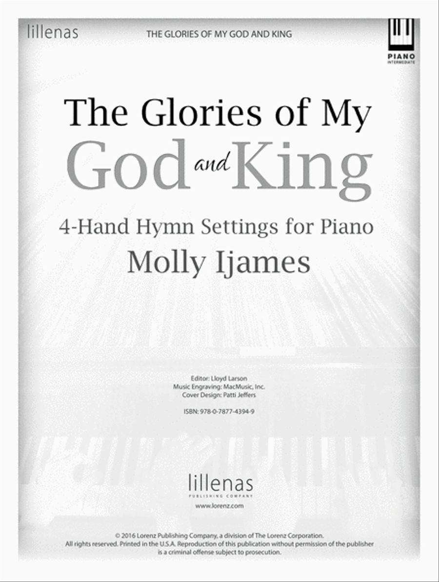 The Glories of My God and King (Digital Delivery) Piano Duet scores gallery preview page 1