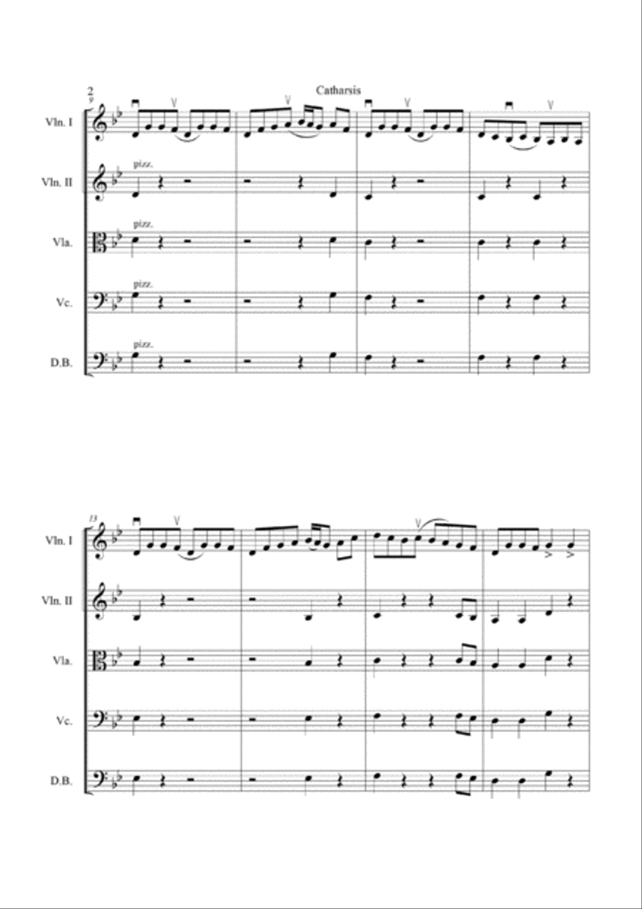 Catharsis String Orchestra scores gallery preview page 2