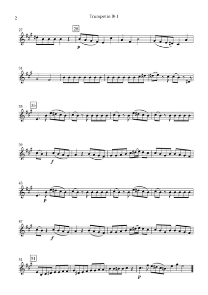 Eine kleine Nachtmusik (W.A. Mozart) for Brass Quartet (Simplified) image number null