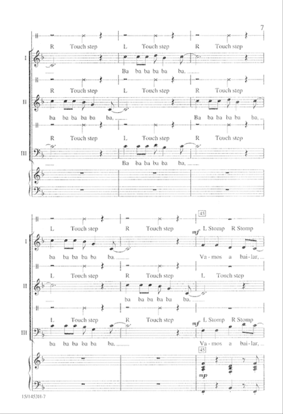 Spanish Fiesta Unison Choir scores gallery preview page 8