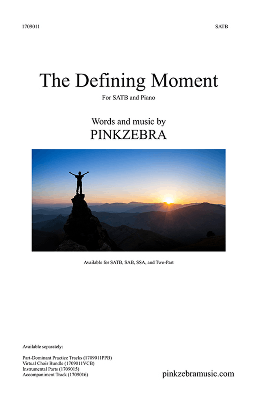 The Defining Moment (SATB) 4-Part scores gallery preview page 1