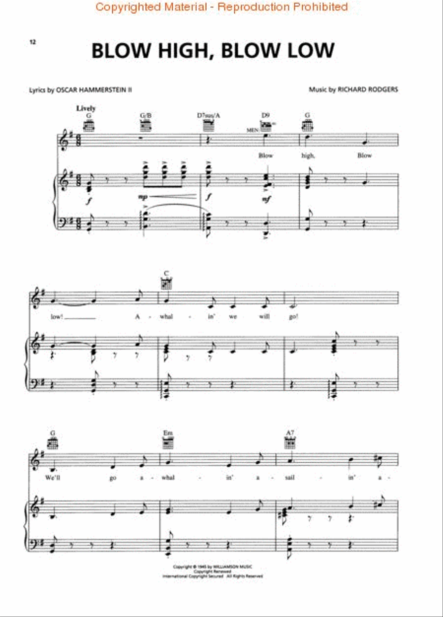 Carousel Piano, Vocal, Guitar scores gallery preview page 2