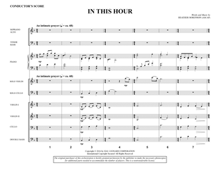 Book cover for In This Hour - Full Score