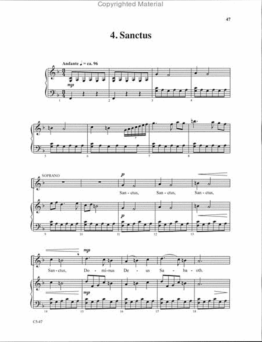 Requiem 4-Part scores gallery preview page 14