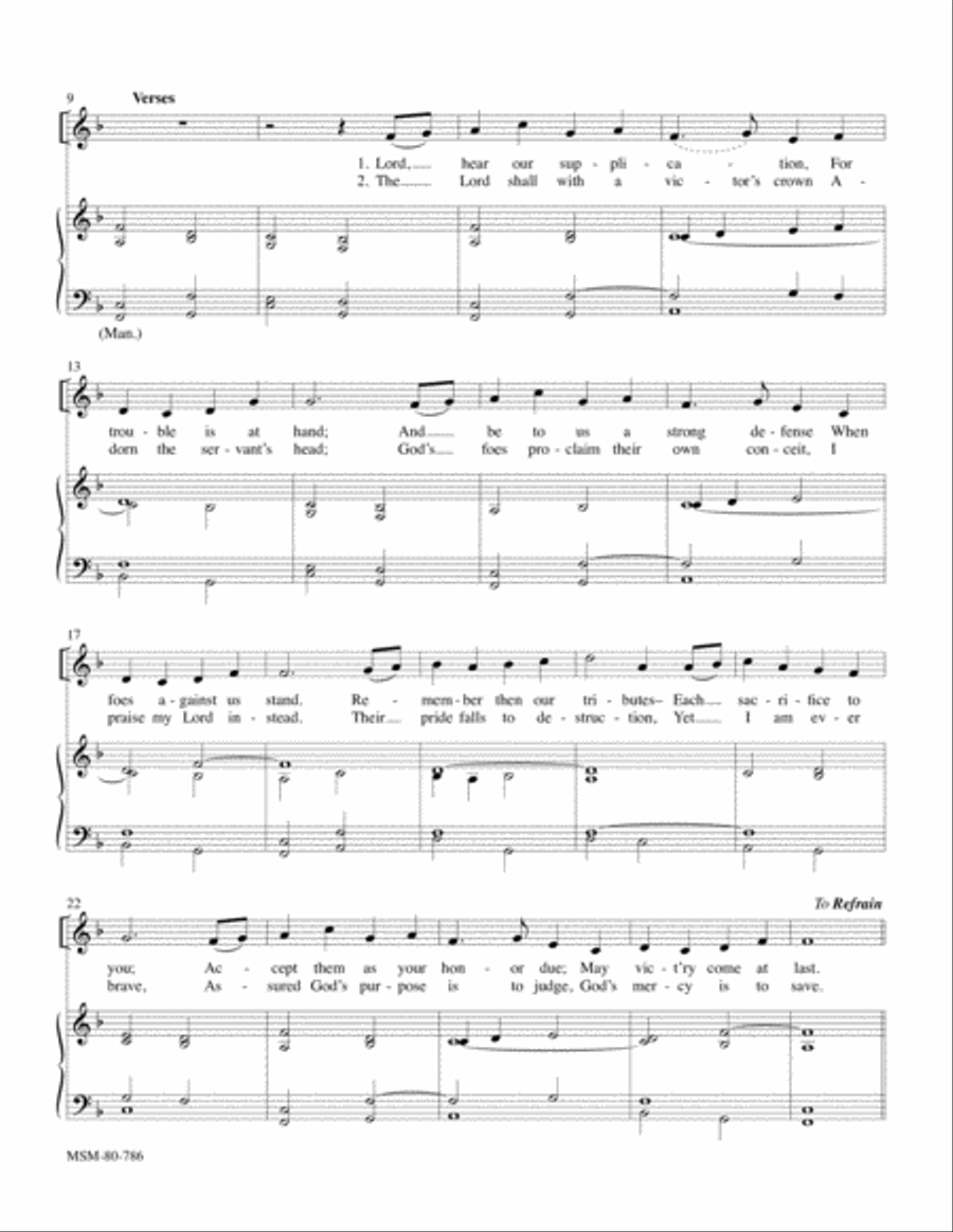 Psalm 20 4-Part scores gallery preview page 2