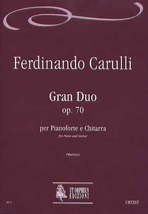 Gran Duo Op. 70 for Piano and Guitar