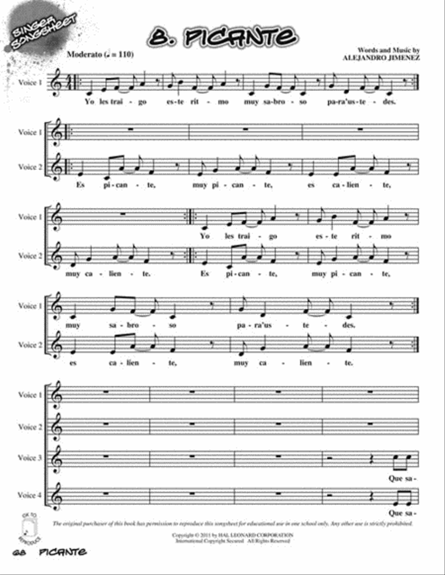 Picante Choir scores gallery preview page 7