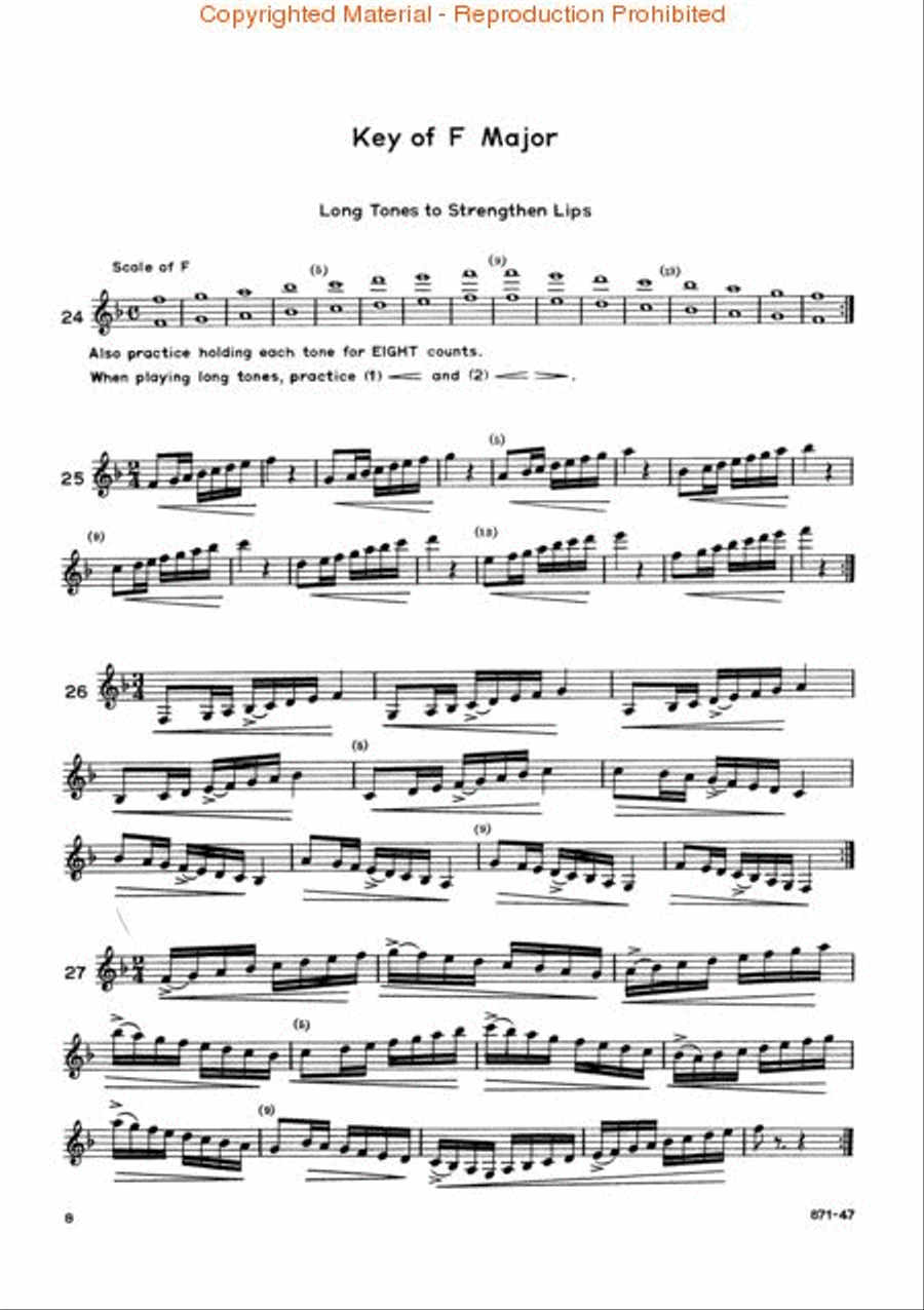 Pares Scales Pares Scales Concert Band Methods scores gallery preview page 3