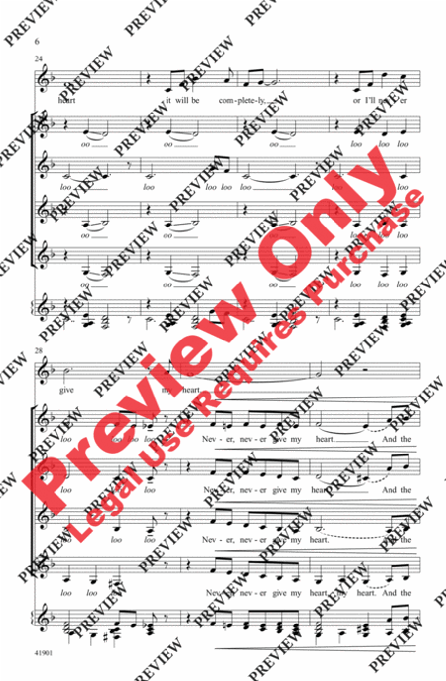 When I Fall in Love Women's Choir scores gallery preview page 6