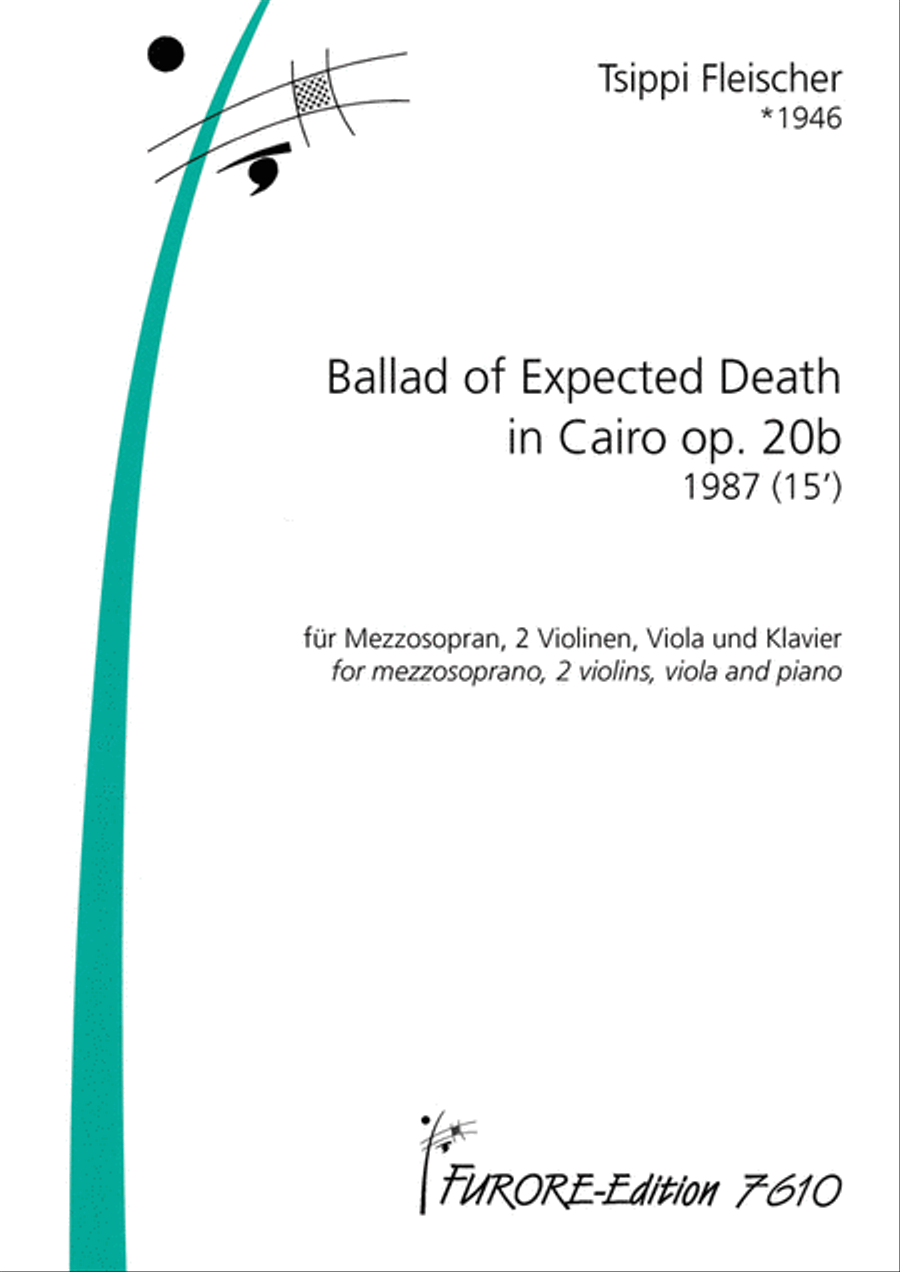 Ballad of Expected Death in Cairo op. 20b, Ballade vom erwarteten Tod in Kairo op. 20b Violin scores gallery preview page 1