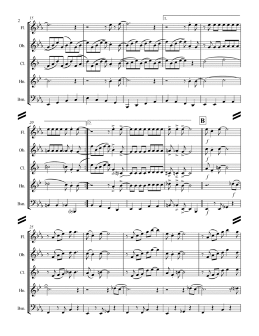 In The Mood Woodwind Quintet scores gallery preview page 3