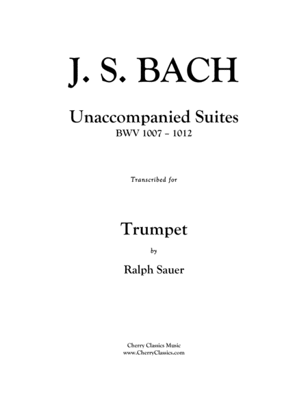 Unaccompanied Suites for Trumpet