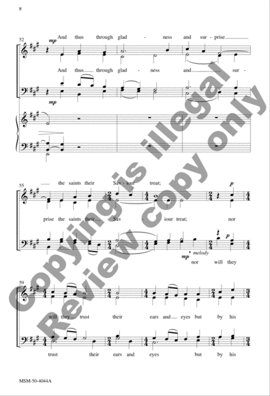 Awake, Arise! Awake, Arise! 4-Part scores gallery preview page 8