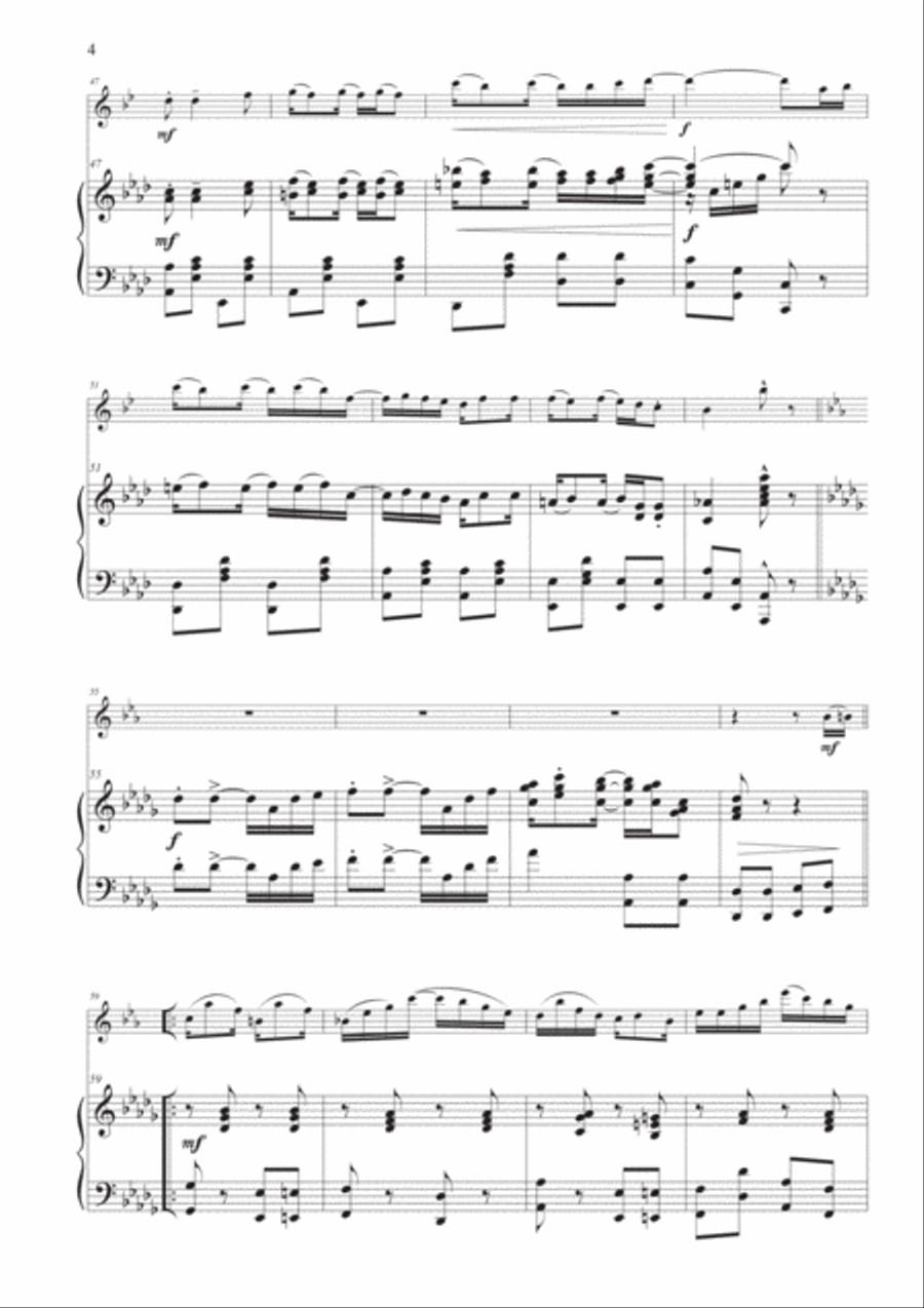 The Easy Winners for Clarinet and Piano Clarinet Solo scores gallery preview page 4