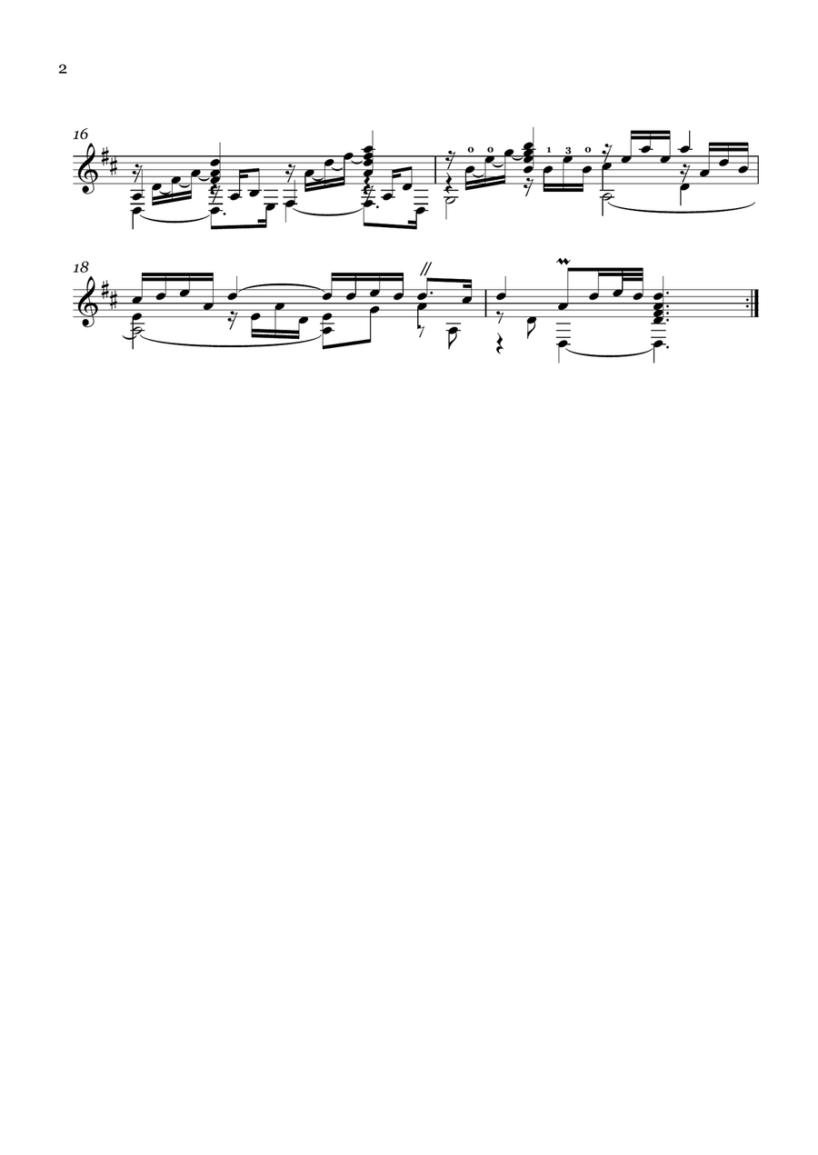 Henry Purcell - Prelude & Almand (Z. 667), Prelude & Sarabande (Z. 666), transcr. for guitar Classical Guitar scores gallery preview page 3
