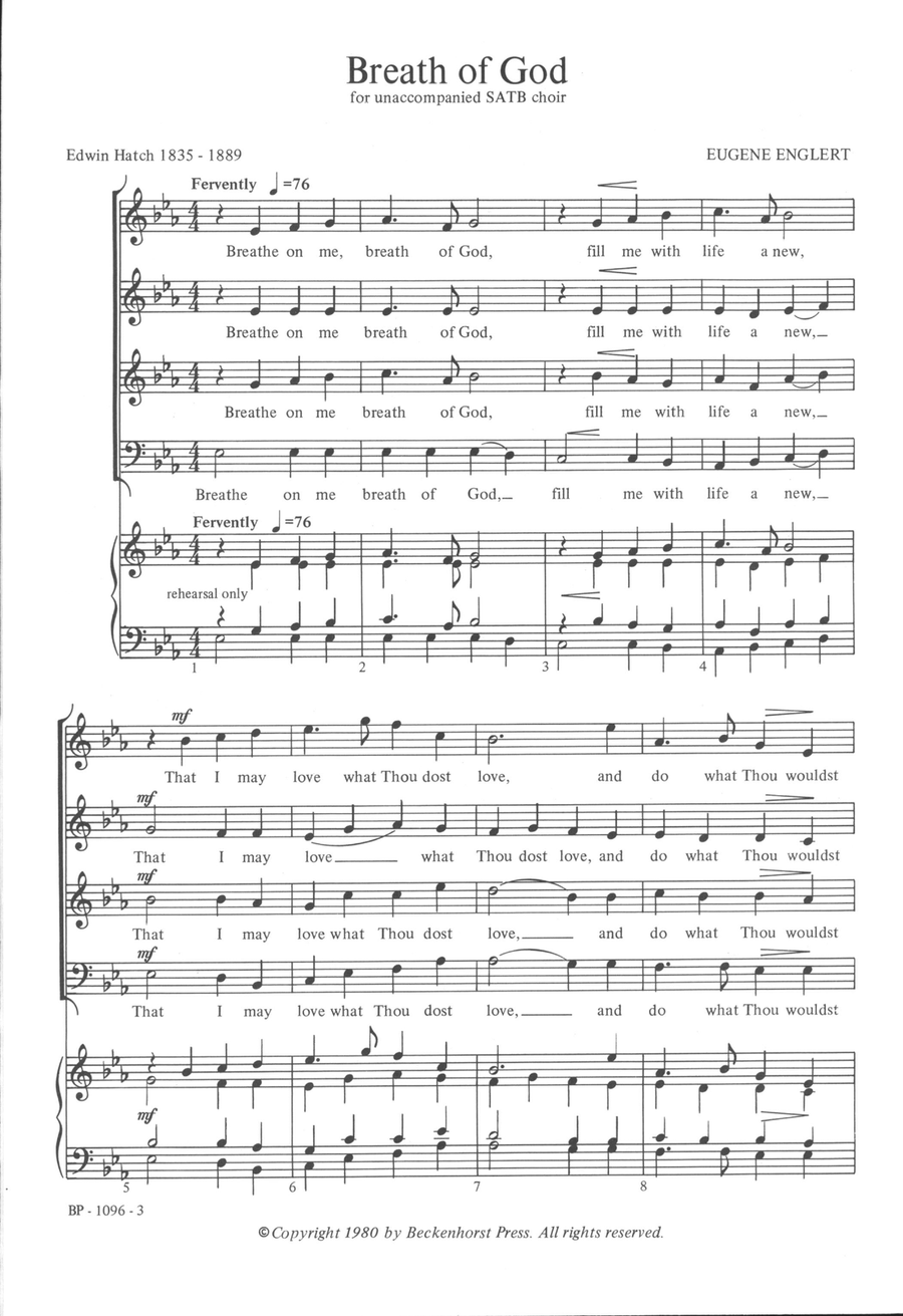 Breath of God 4-Part scores gallery preview page 2