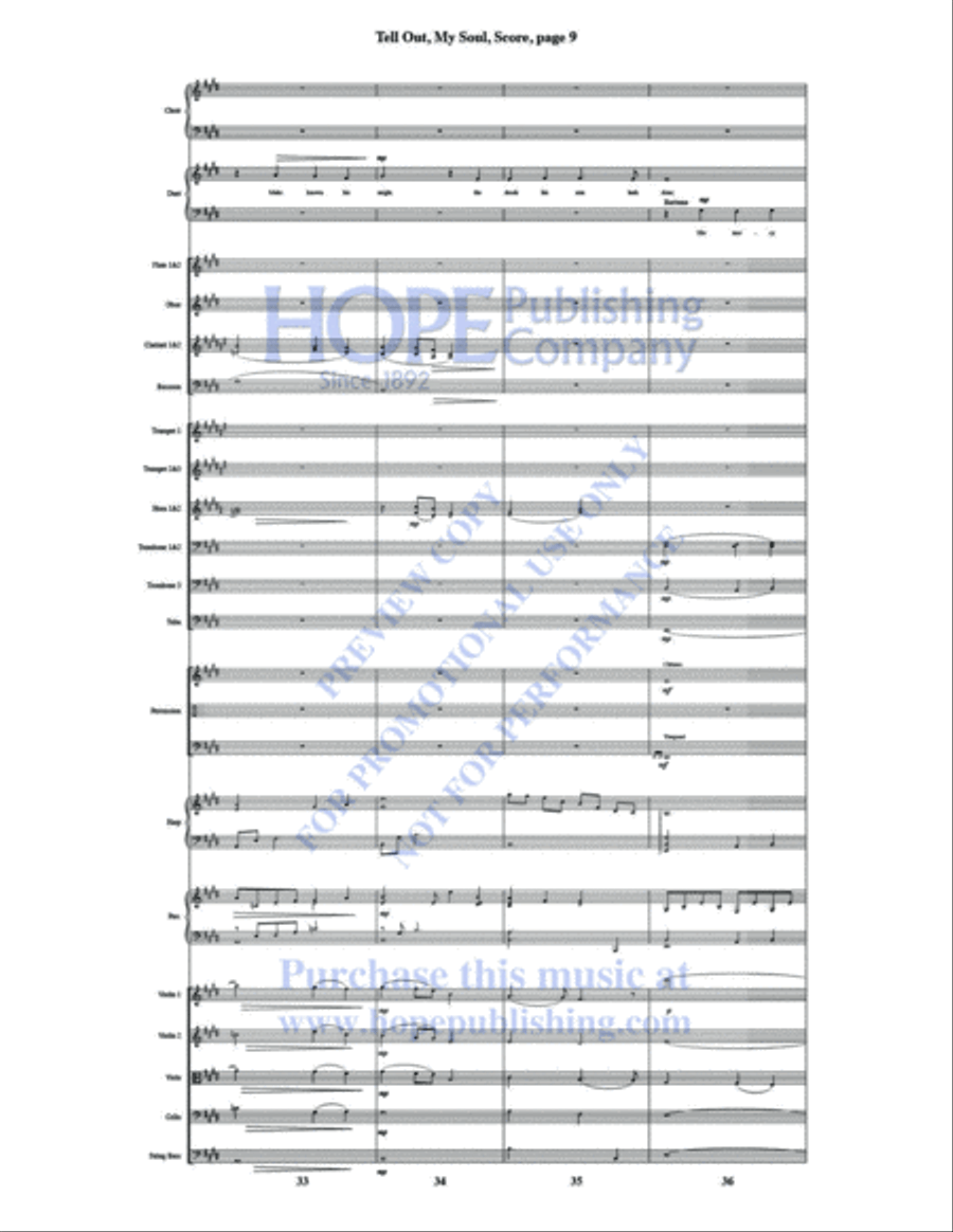 Tell Out, My Soul Tell Out, My Soul Choir scores gallery preview page 11