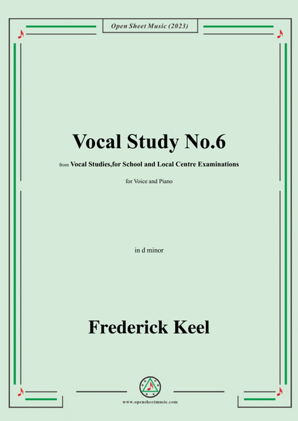 Keel-Vocal Study No.6,in d minor image number null