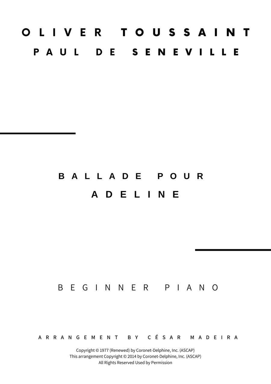 Ballade Pour Adeline Piano Method scores gallery preview page 2