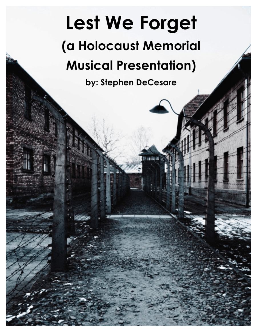 Lest We Forget (a Holocaust Memorial Musical Presentation) 4-Part scores gallery preview page 1