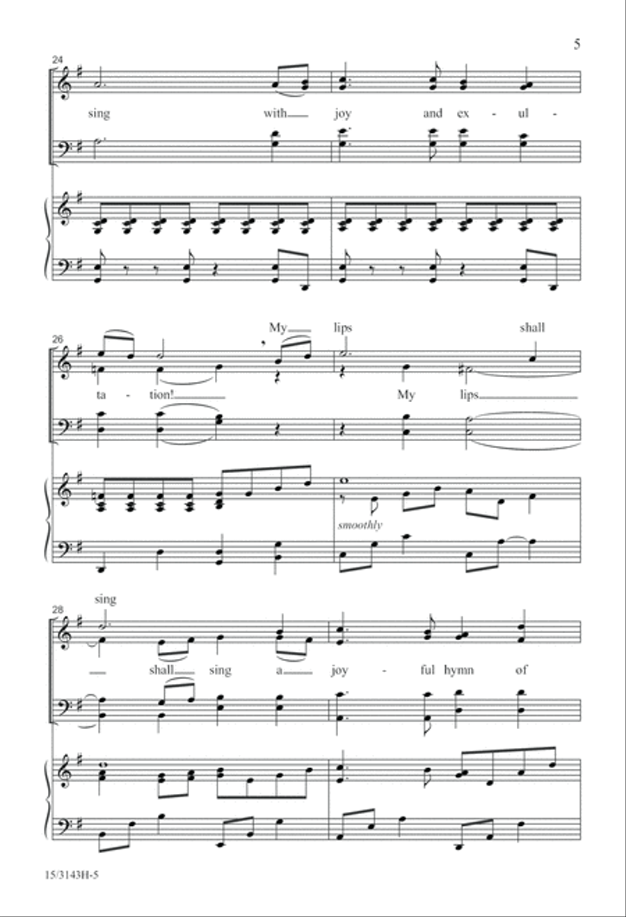 Awake, My Soul, and Sing! 4-Part scores gallery preview page 5