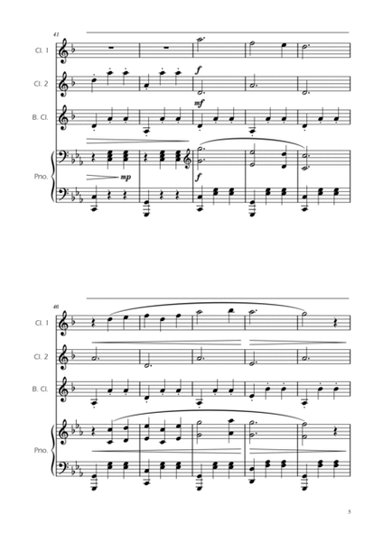 Dmitri Shostakovich - Second Waltz - Clarinet Trio w/ Piano image number null