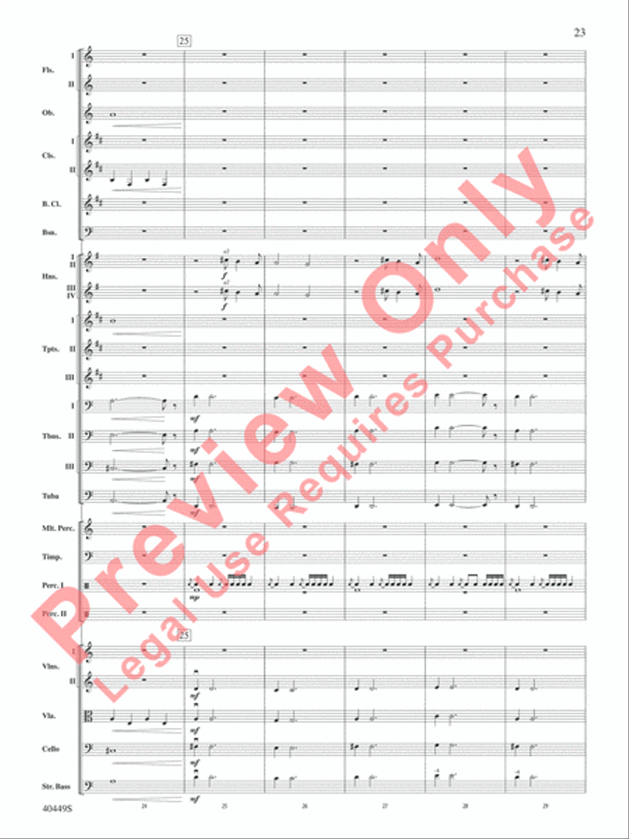 The Hobbit: An Unexpected Journey, Suite from Full Orchestra scores gallery preview page 24