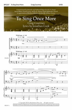 Book cover for To Sing Once More