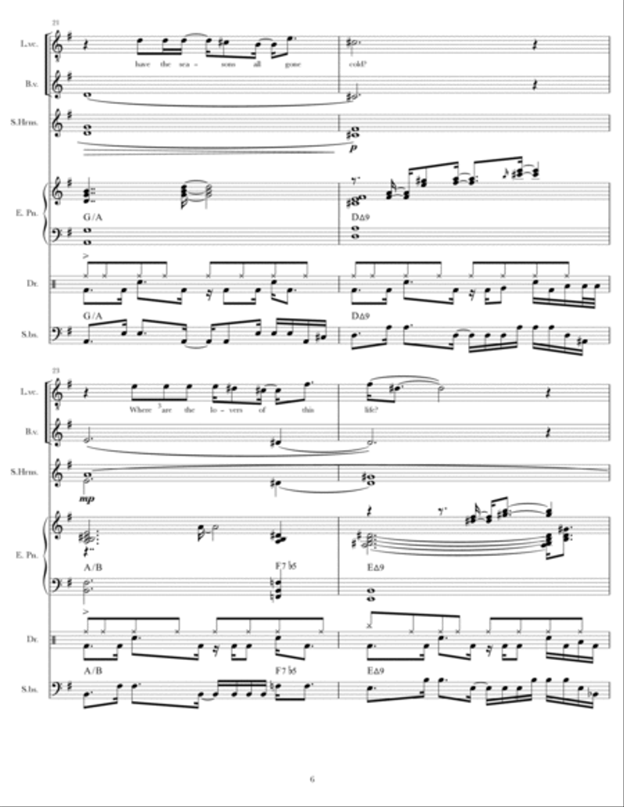 Summers Of My Life Jazz Ensemble scores gallery preview page 6