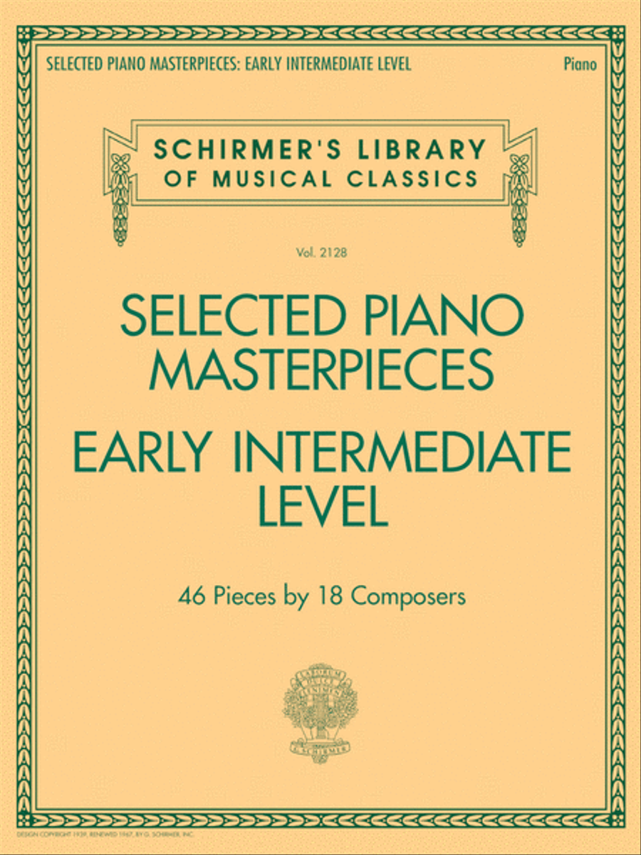 Selected Piano Masterpieces – Early Intermediate Level Piano Solo scores gallery preview page 1