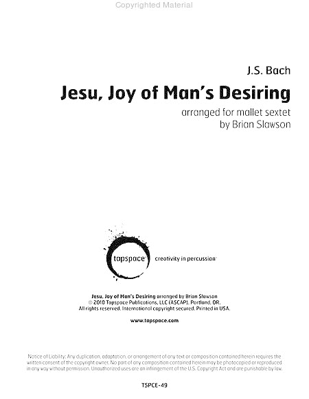 Jesu, Joy of Man's Desiring image number null